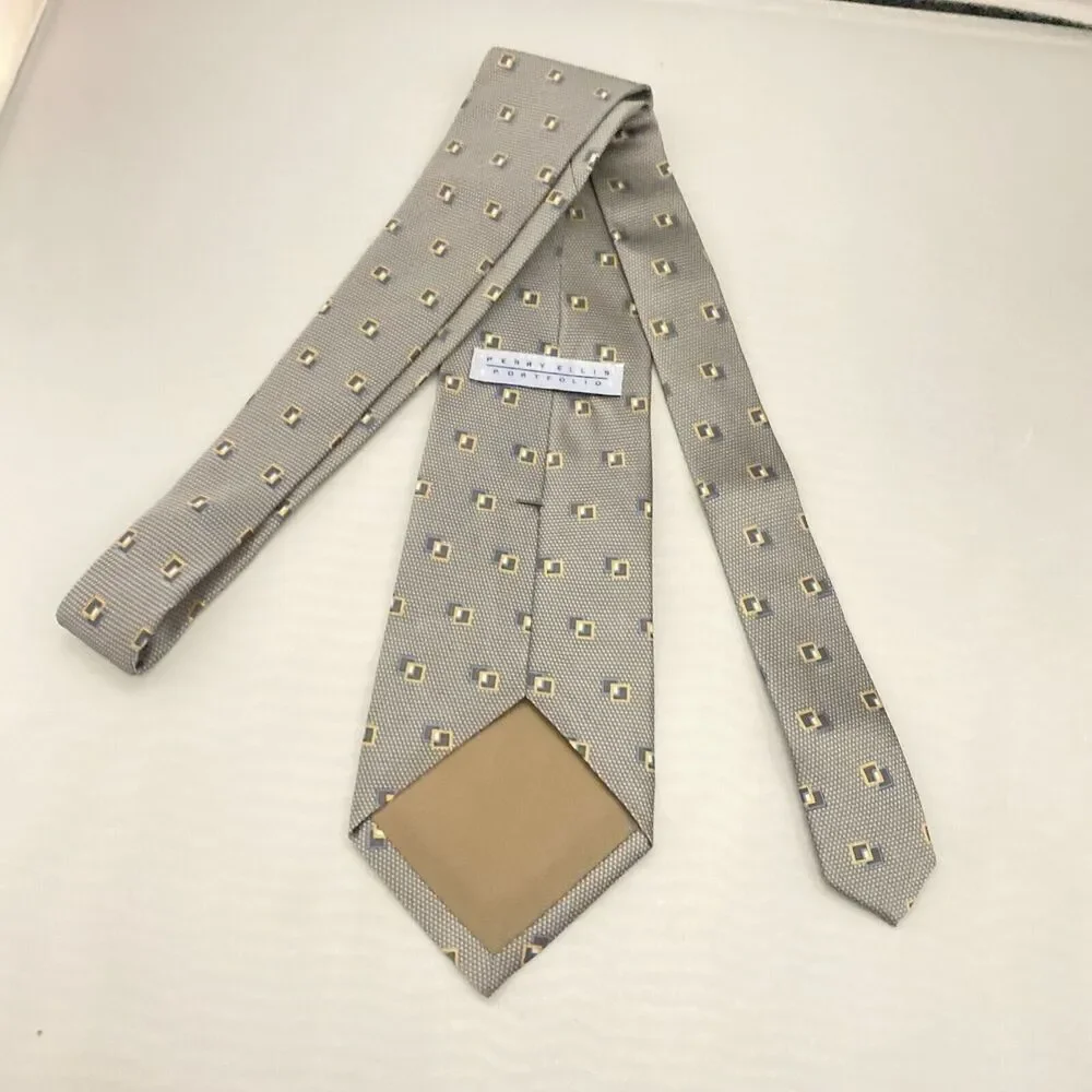 #5553 Perry Ellis Portfolio Gray Men's Necktie, Tie 55X4